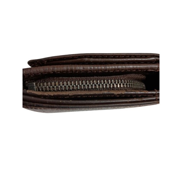 Louis Vuitton Epi Tressor Wallet Brown Leather Authentic Approx 6 x 4 Inches - Picture 7 of 15